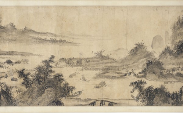 Bringing Home the Horses, Taking the Oxen to Pasture, 16th-17th century. Formerly attributed to Liang Kai.