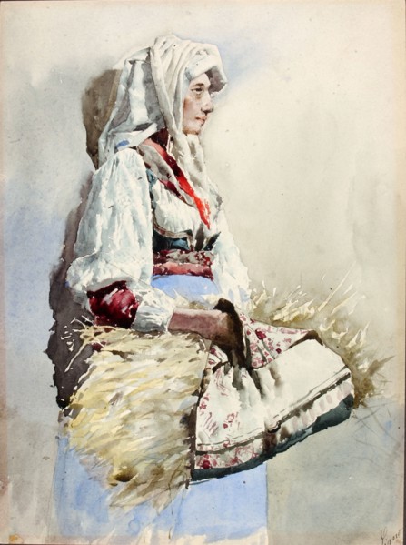 Italian Peasant Woman, late 19th-early 20th century.
