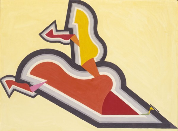 Study in Rhythm: Red and Gold, ca. 1934.