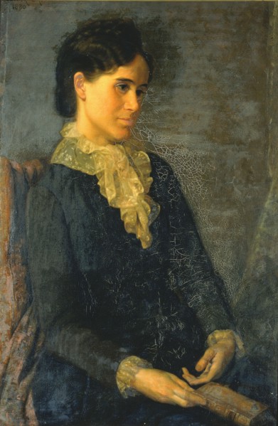Hester Marian Wait Lay, Portrait of the Artist's Wife, 1880.