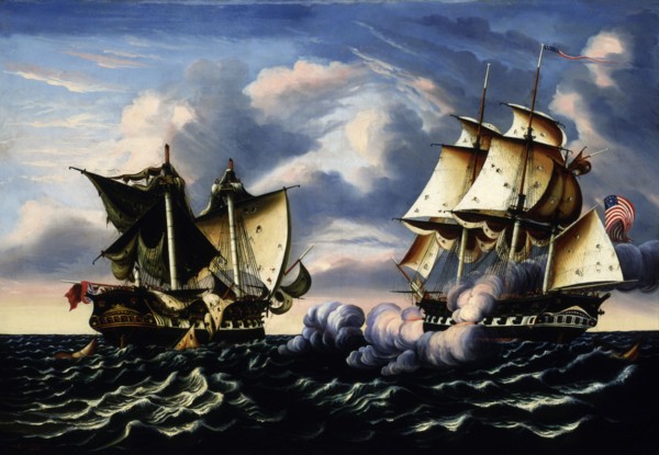Capture of H.B.M. Frigate Macedonian by U.S. Frigate United States, October 25, 1812, 1852.