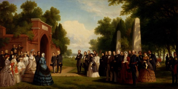 Visit of the Prince of Wales, President Buchanan, and Dignitaries to the Tomb of Washington at Mount Vernon, October 1860, 1861.