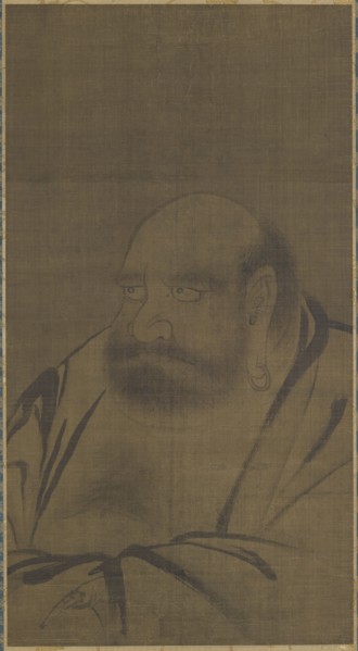 Portrait of Bodhidharma, 14th century. Creator: Unknown.