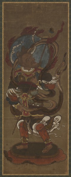 One of the twelve deva: Fu-ten (Vayu), late 15th-early 16th century.