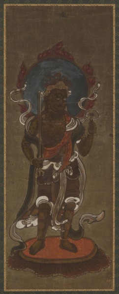One of the twelve deva: Sui-ten (Varuna), late 15th-early 16th century.