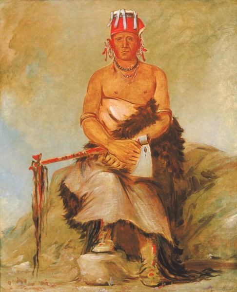 A'h-sha-la-cóots-ah, Mole in the Forehead, Chief of the Republican Pawnee, 1832.