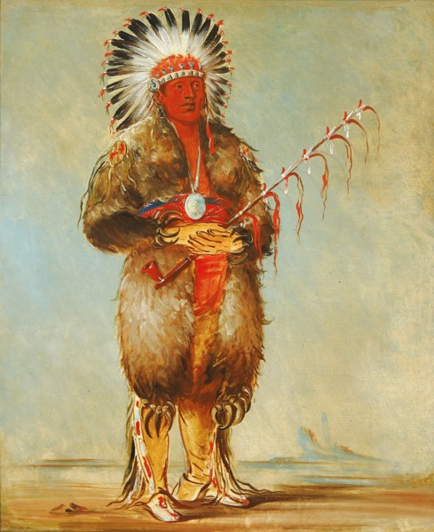 Ráw-no-way-wóh-krah, Loose Pipestem, a Brave, 1832.