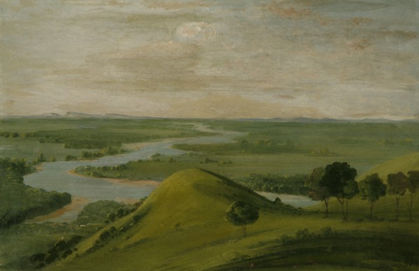 View of the Junction of the Red River and the False Washita, in Texas, 1834-1835.