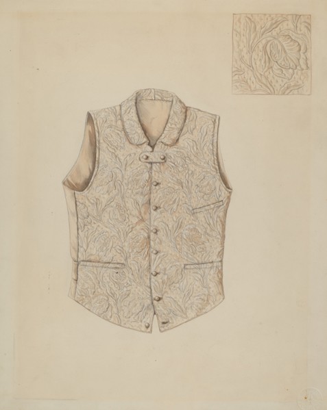 Vest, c. 1936.