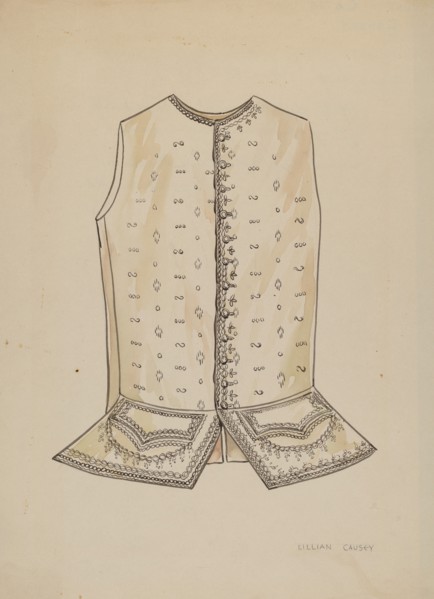 Man's Vest, 1935/1942.