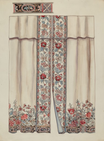 Curtains, c. 1937.