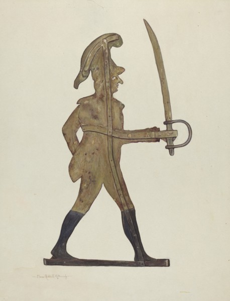Weather Vane - Count Casimir Pulaski, c. 1940.