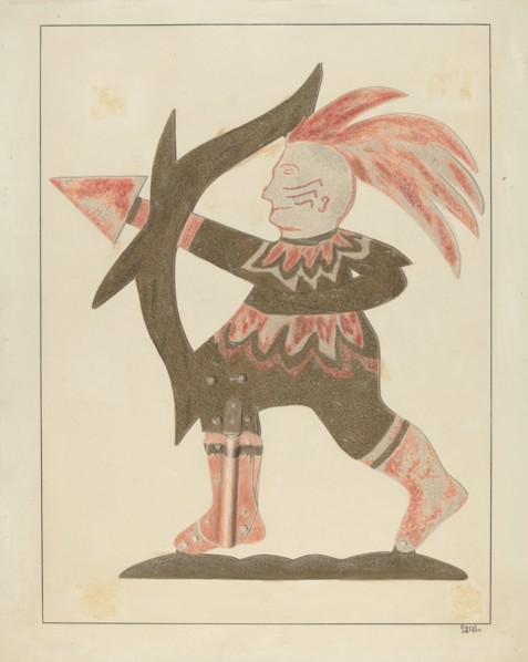 Indian Weather Vane, c. 1936.