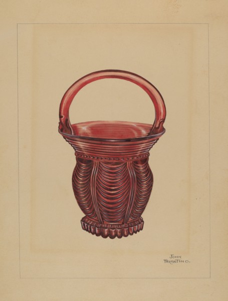 Ornamental Small Basket, c. 1936.