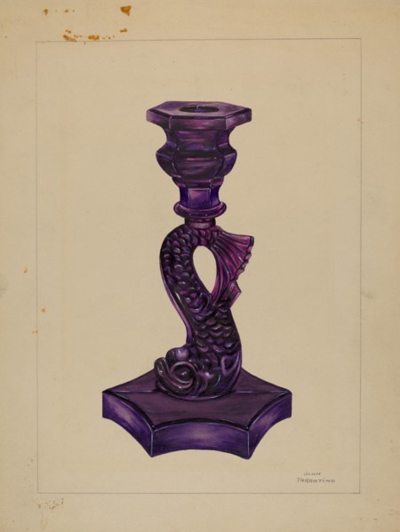 Dolphin Candlestick, c. 1936.