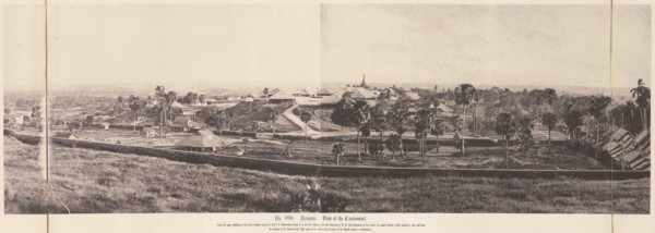 Rangoon: View of the Cantonment, November 1855.