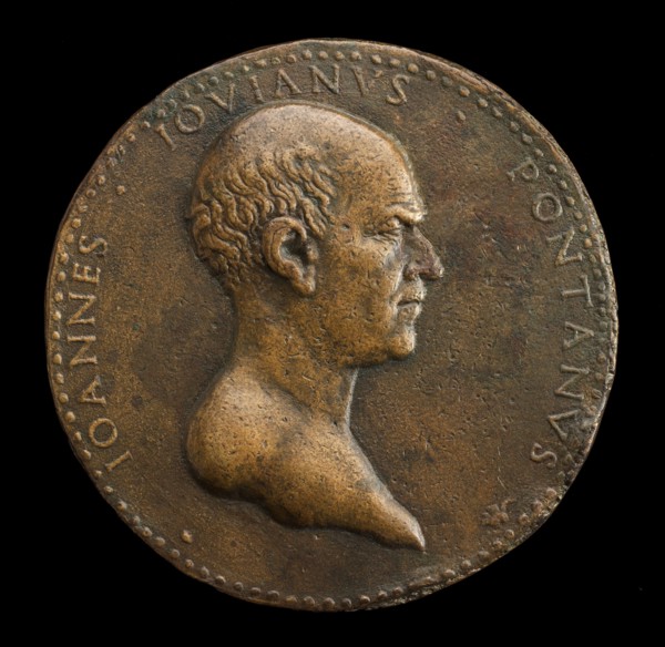 Giovanni Gioviano Pontano, 1426-1503, Poet [obverse], 1488 or after.
