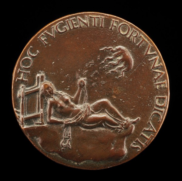 Female Figure Holding a Bridle [reverse], probably after 1502.