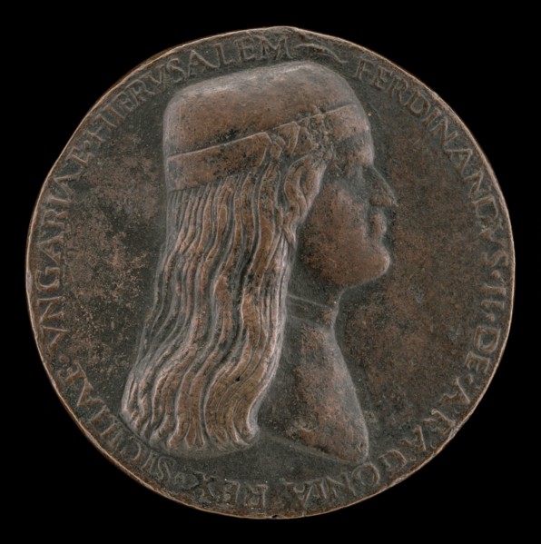 Ferdinand II of Aragon, died 1496, Prince of Capua and King of Naples 1495 [obverse], 1495/1496.