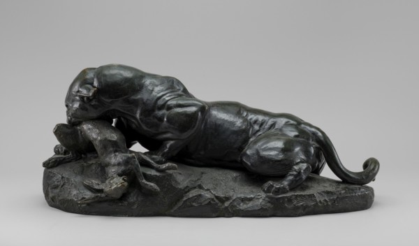 Jaguar Devouring a Hare, model 1850, cast by 1874.