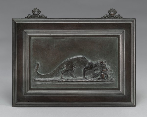 Genet Carrying off a Bird, model 1831, cast by 1874.