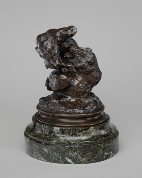 Two Bears Wrestling, model 1833, cast after 1847-1848.