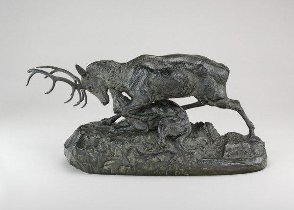 Wolf Seizing a Stag by the Throat, model 1843, cast by 1873.
