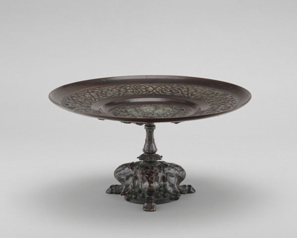 Card Receiver with Fawn's Feet and Grapes, model n.d., cast c. 1845/1874.