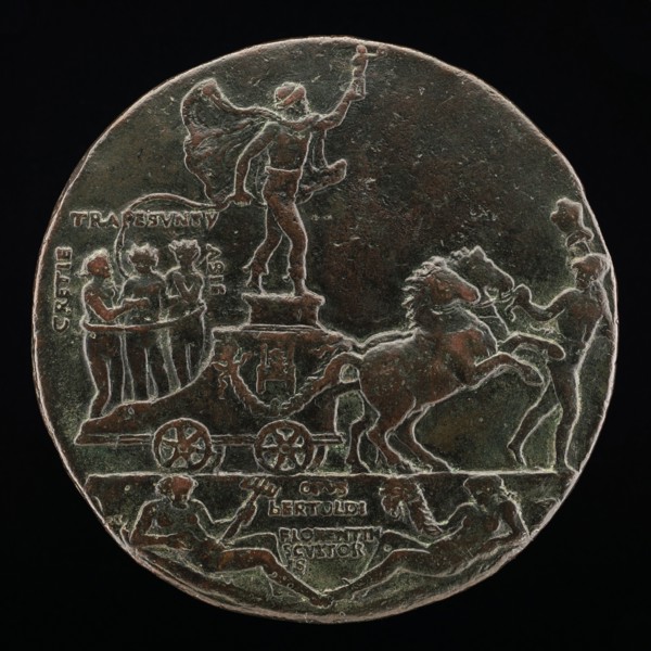 Triumphal Car with Greece, Trebizond, and Asia [reverse], c. 1480.