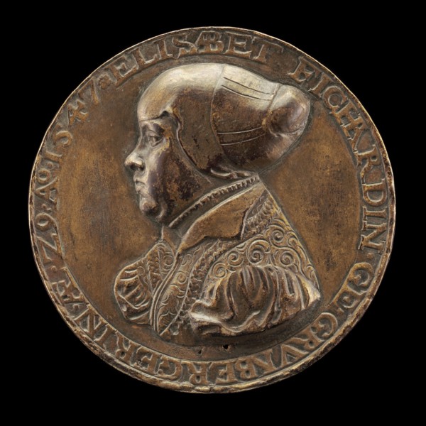 Elisabeth Grünenberger, born 1518, Wife of Johann Fichard 1539 (reverse), 1547.