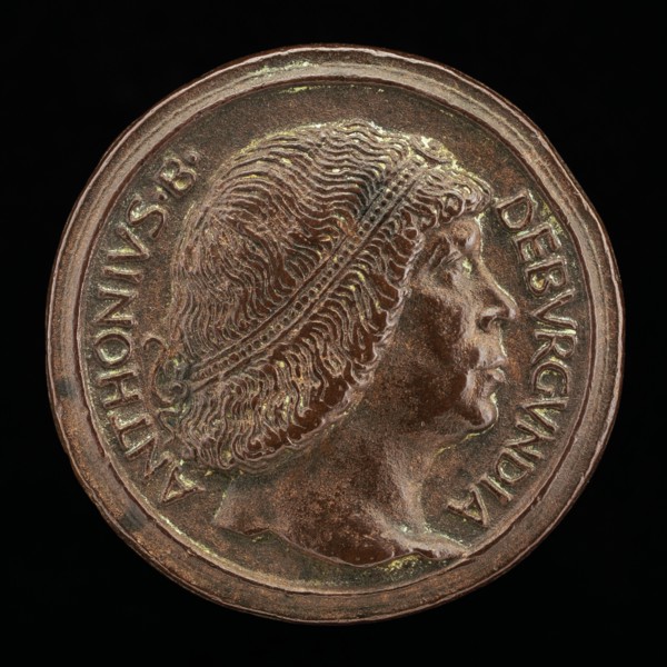 Antoine, 1421-1504, Grand Bastard of Burgundy [obverse], 1472/1480.