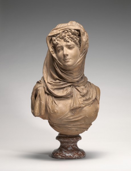 Fantasy Bust of a Veiled Woman (Marguerite Bellanger?), c. 1865/1870.