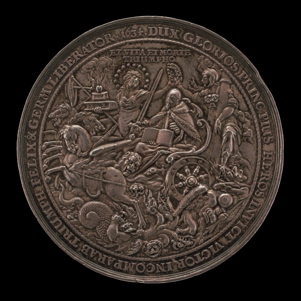 Triumph of King Gustavus Adolphus [reverse], 1634.