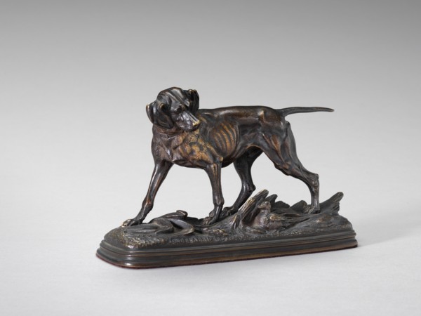Pointer Standing over a Pheasant, 19th-early 20th century.