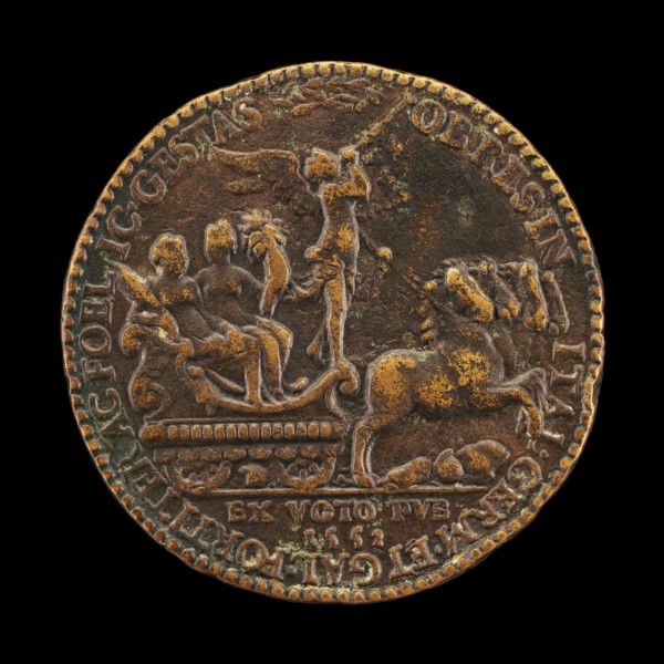 Triumphal Procession of Fame with Abundance and Victory [reverse], 1552.