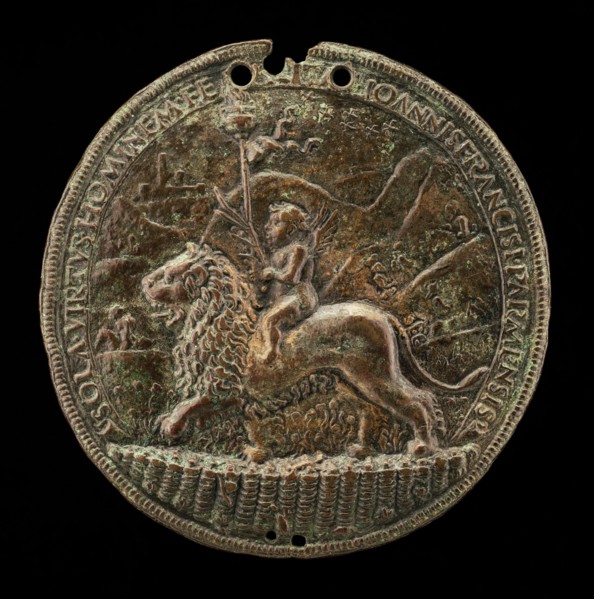 A Child on a Lion.