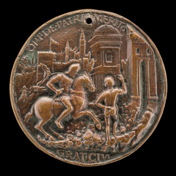 Gritti Before the Breached City Wall [reverse], 1512/1516.
