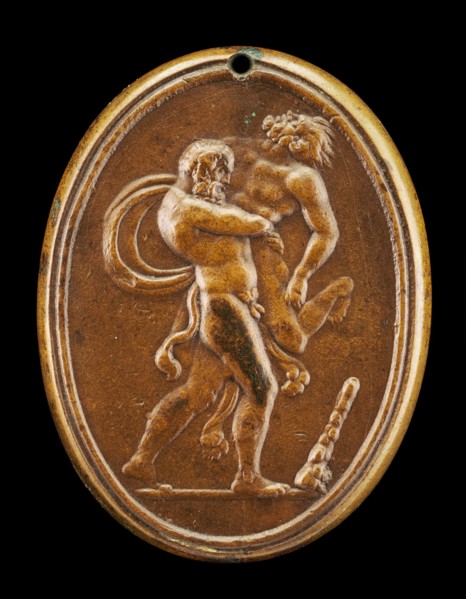 Hercules and Antaeus, mid 16th century.