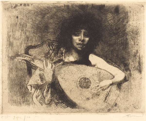 The Lute Player (La joueuse de luth), 1922.