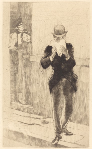 The Letter to Madame Henry (La lettre à Madame Henry), 1885.