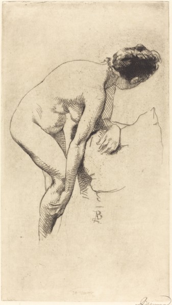Nude Holding Her Leg (Femme nue se tenant la jambe), 1886.