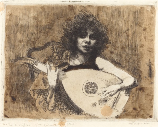 The Lute Player (La joueuse de luth), 1922.