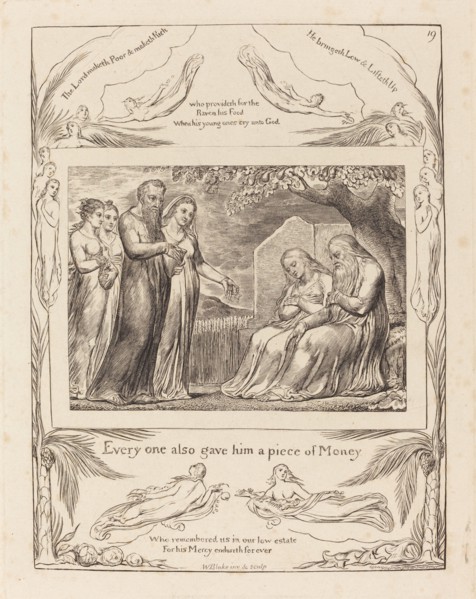 Job Accepting Charity, 1825.