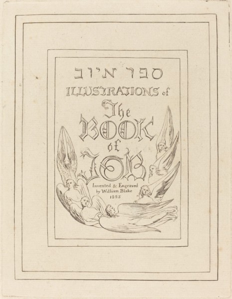 Title-Page of the Engraved Illustrations to the Book of Job, 1825.