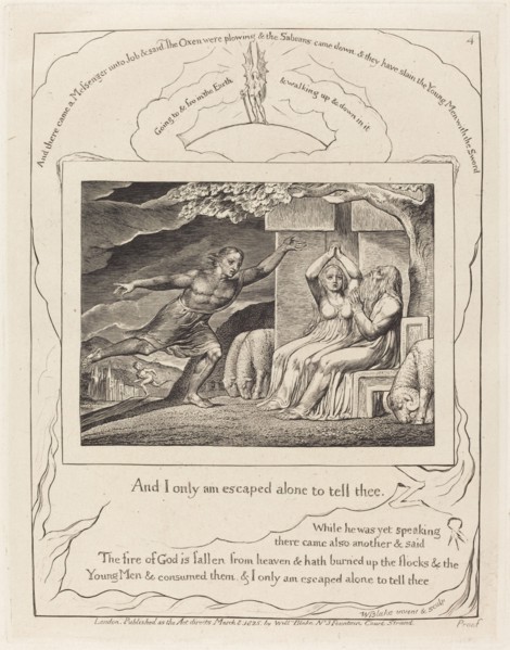 The Messengers Tell Job of His Misfortunes, 1825.