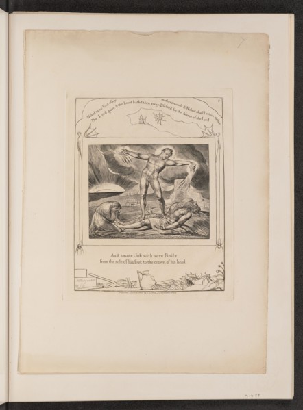 Satan Smiting Job with Boils, 1825.