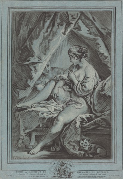 Young Woman Seated on a Bed, 1767.