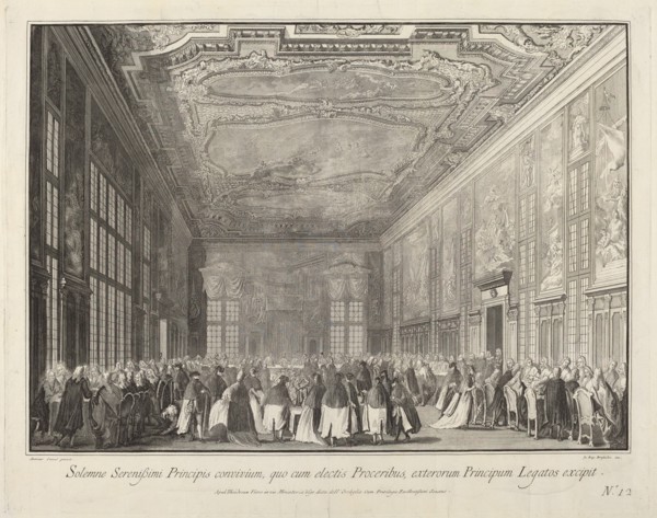 The Doge Entertains Foreign Ambassadors at a Banquet, 1763/1766.