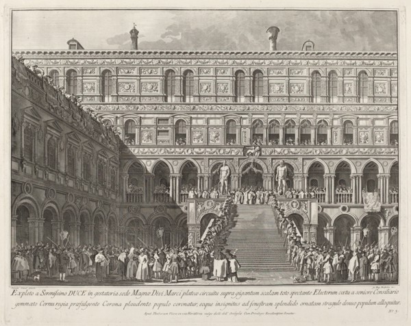The Doge Crowned on the Scala dei Giganti of the Ducal Palace, 1763/1766.