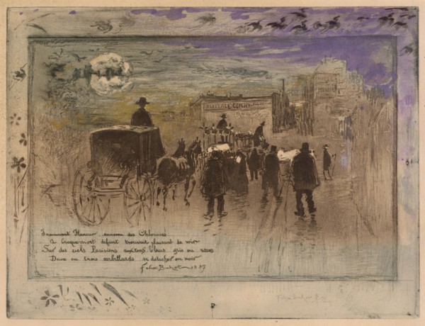 Funeral Procession on the Boulevard de Clichy, 1887.